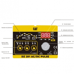 SOLDADORA INVERTER (ARCO M/TIG) 220V/170A DZ281 AC/DC PULSE CAT C/ACCESORIOS