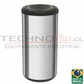 BASURERO ACERO INOX 40L TRAMONTINA TAPA VAIVN