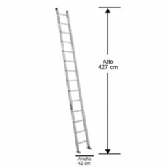 Escalera de Aluminio Recta 4,20 M / 14 P